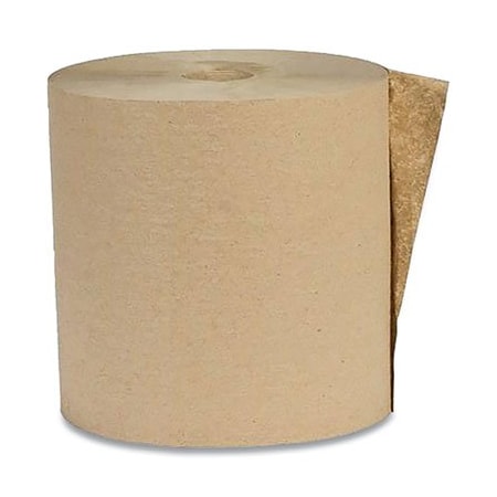 American Paper Converting Hardwound Hardwound Paper Towels, 1-ply Ply, 800 ft, Kraft EK80186